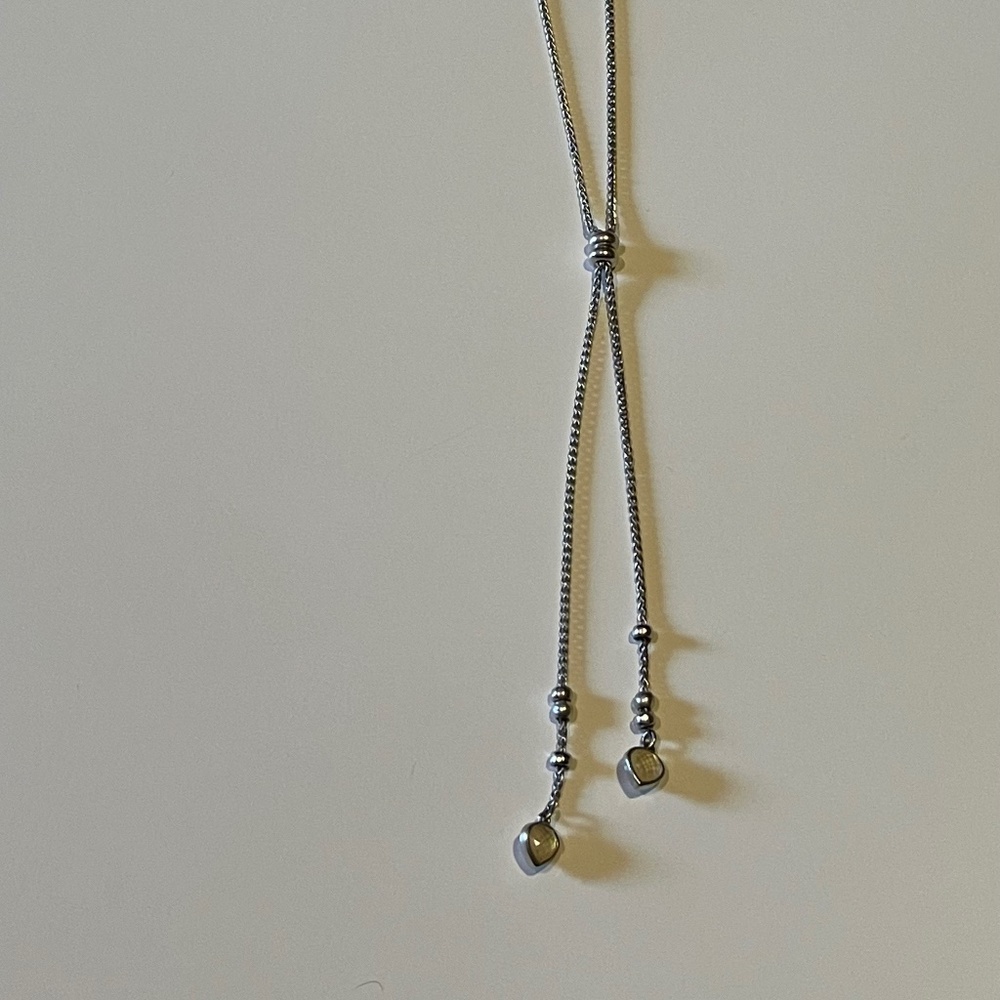 Luck Brand necklace w 2 stones